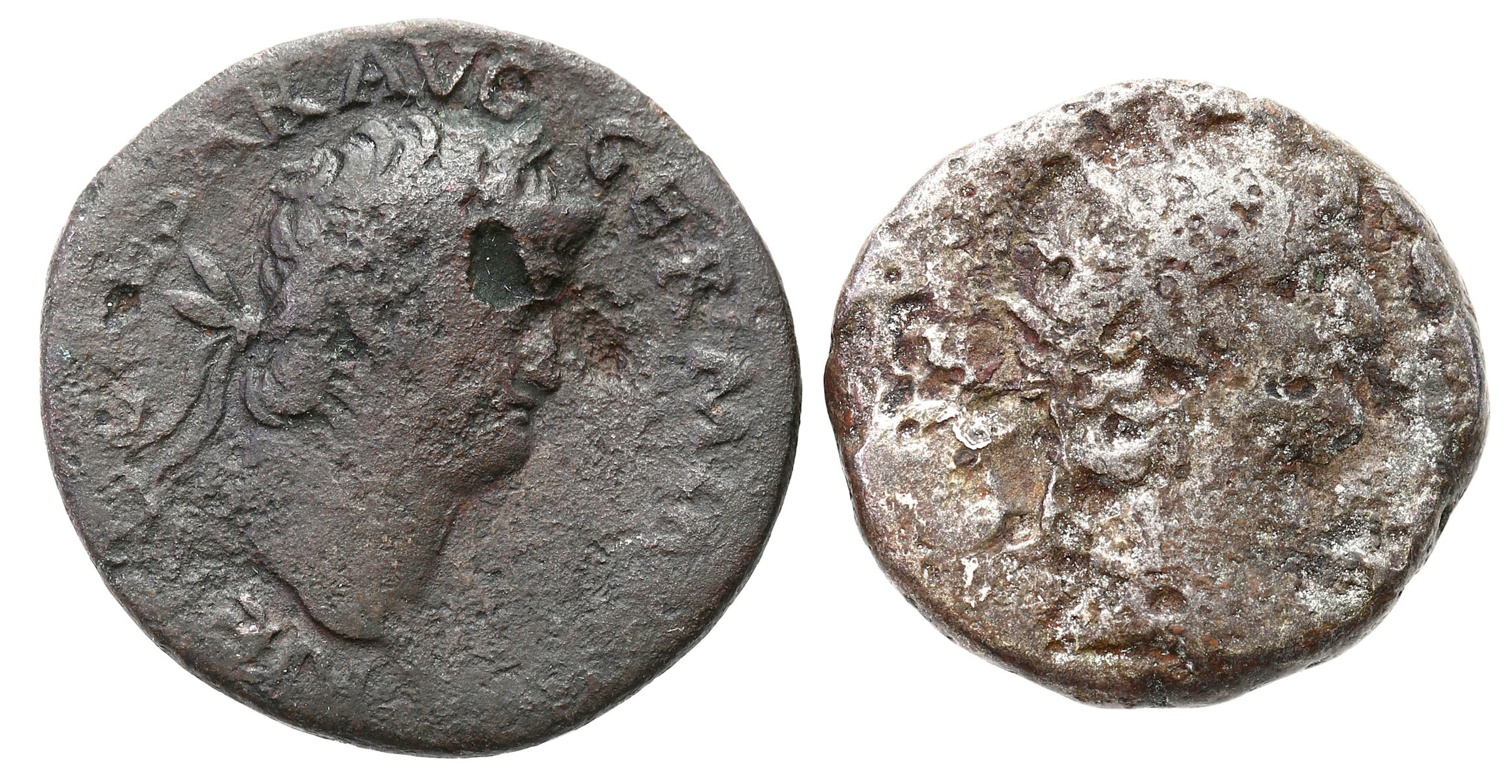 Cesarstwo Rzymskie Neron 54 – 68 n.e., zestaw 2 sztuk